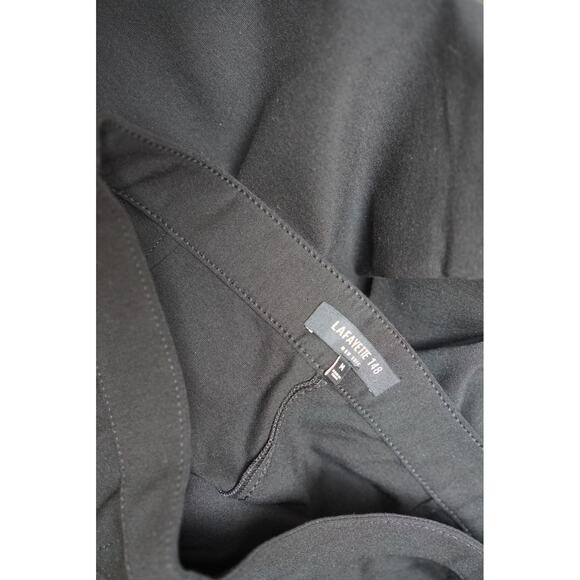 Lafayette 148 Pull On Elastic Waistband Straight Leg Trousers Pants Black Medium - Picture 4 of 6